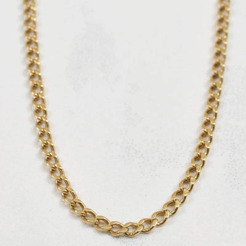 10k Yellow Gold Curb Chain | 27.50" |