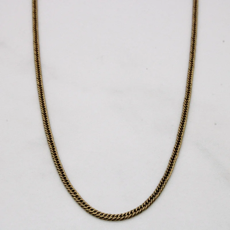 10k Yellow Gold Curb Link Chain | 22" |