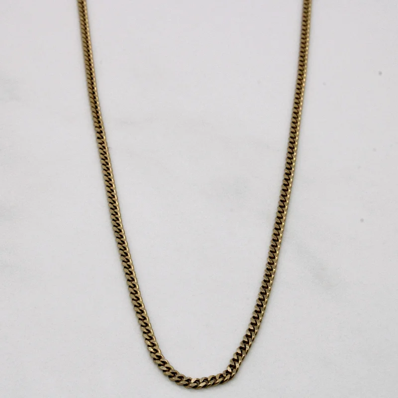 10k Yellow Gold Curb Link Chain | 24" |