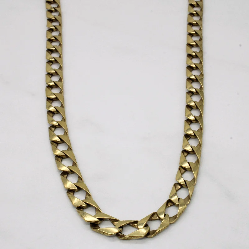 10k Yellow Gold Curb Link Chain | 22" |