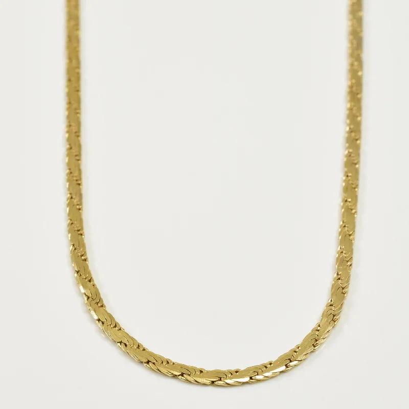 10k Yellow Gold Fancy Chain | 17.50" |