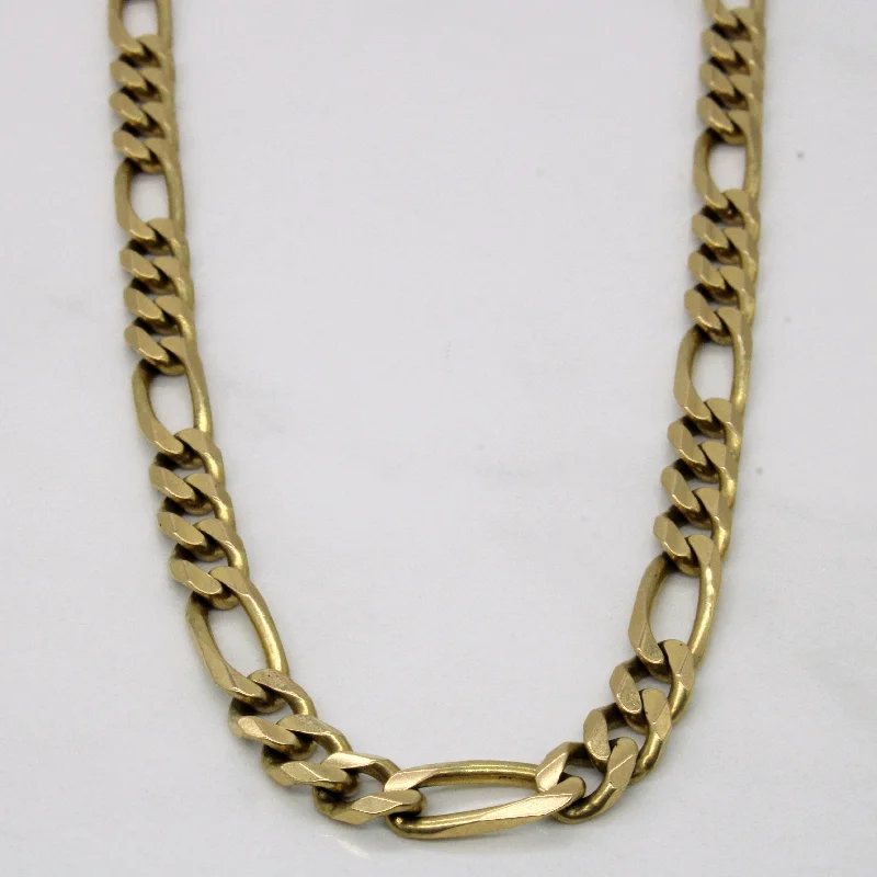 10k Yellow Gold Figaro Chain | 24" |