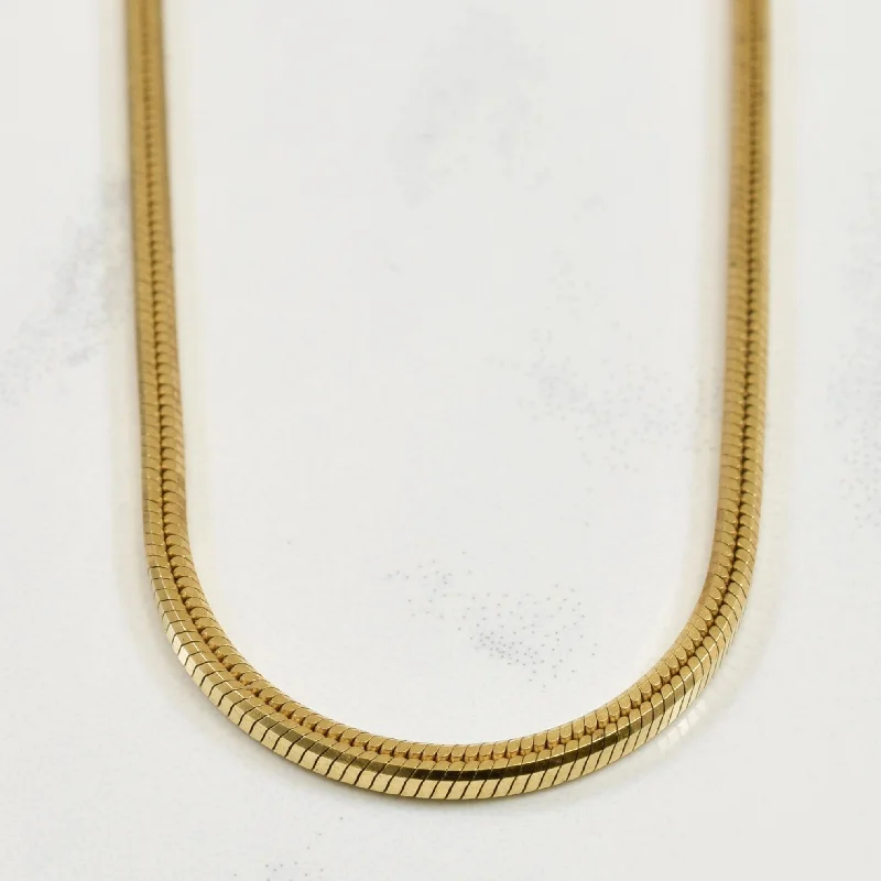 10k Yellow Gold Herringbone Chain | 19.25" |