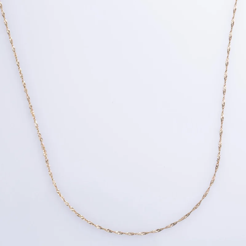 10k Yellow Gold Singapore Chain | 22" |