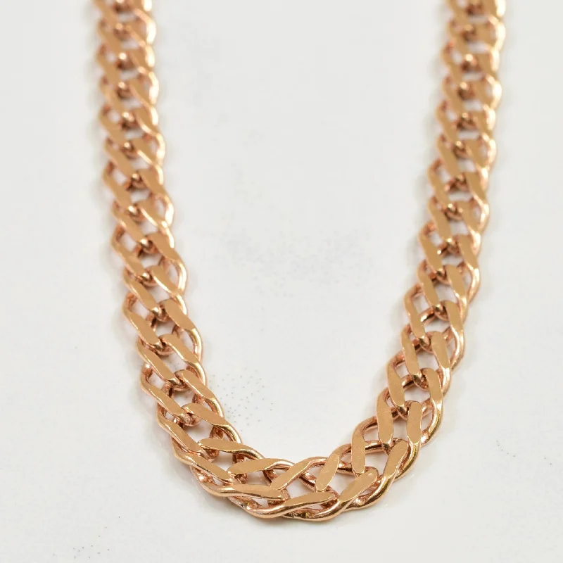 14k Rose Gold Parallel Chain | 16.75" |