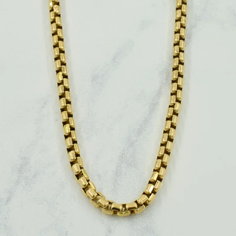 14k Yellow Gold Box Chain | 25" |