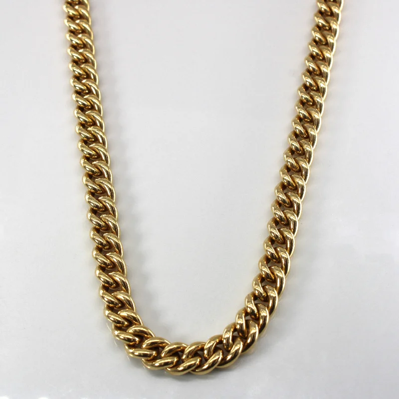 14k Yellow Gold Cuban Link Chain | 24"|