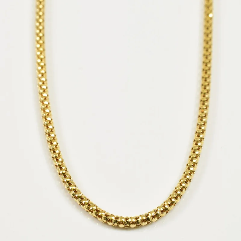 14k Yellow Gold Fancy Chain | 20" |