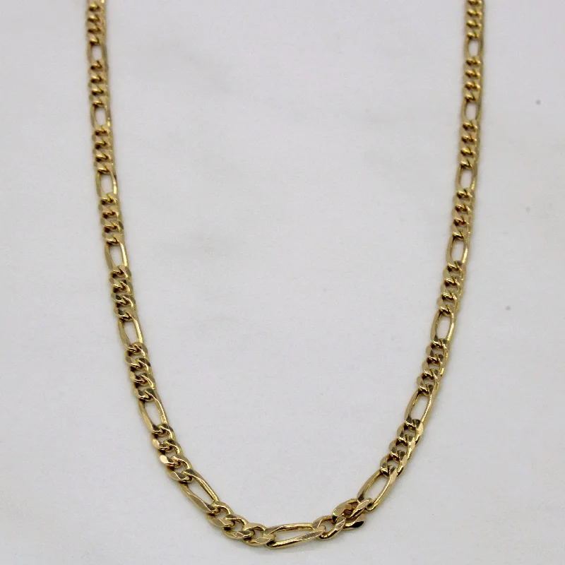 14k Yellow Gold Figaro Chain | 24" |