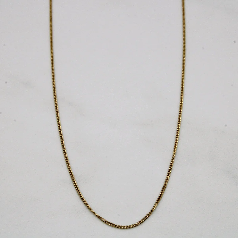 14k Yellow Gold Necklace | 18" |