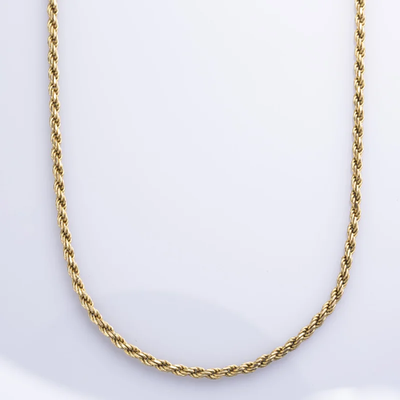 14k Yellow Gold Rope Chain | 18" |