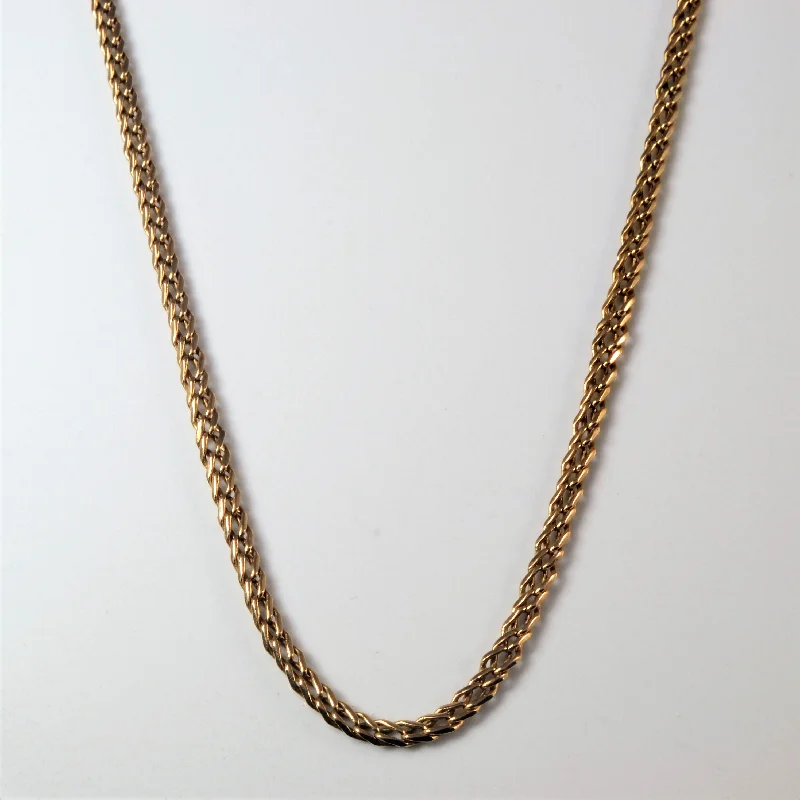 18k Yellow Gold Parallel Chain | 20" |