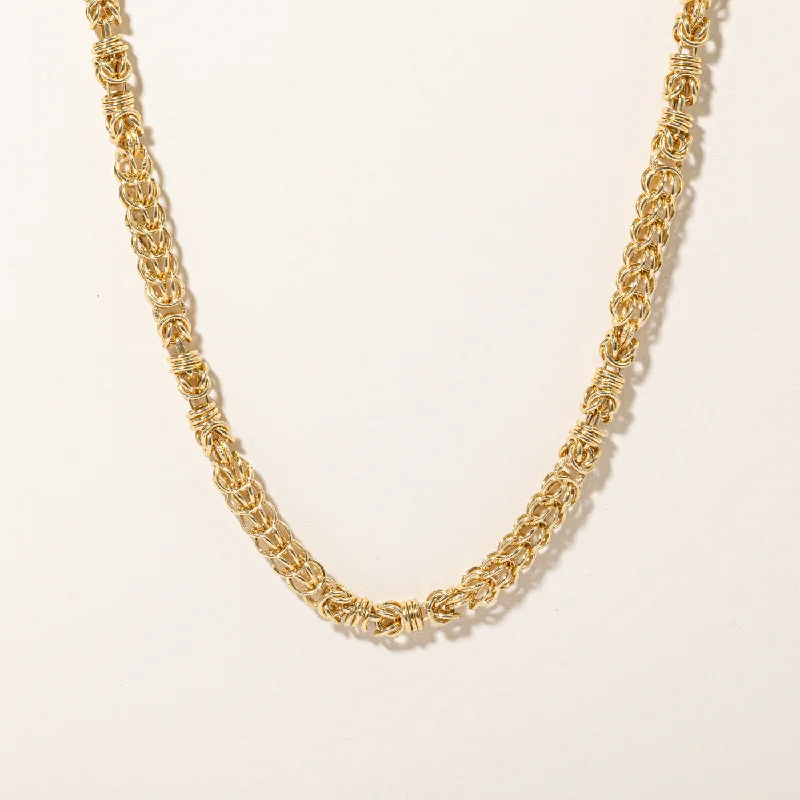 18k Two Tone Gold Necklace | 18" |