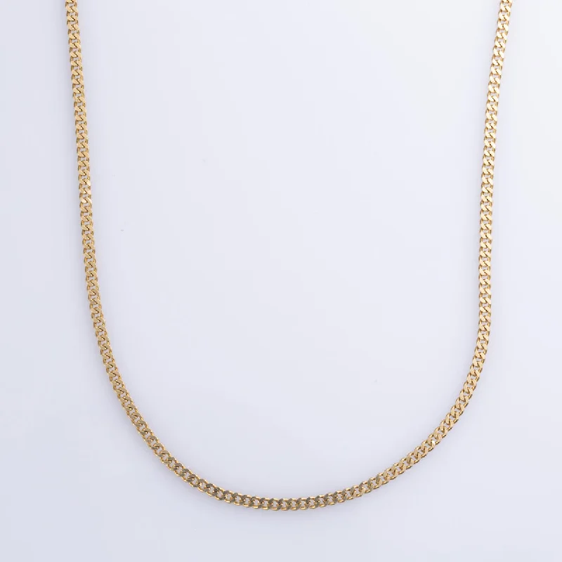 18k Yellow Gold Curb Chain | 20" |