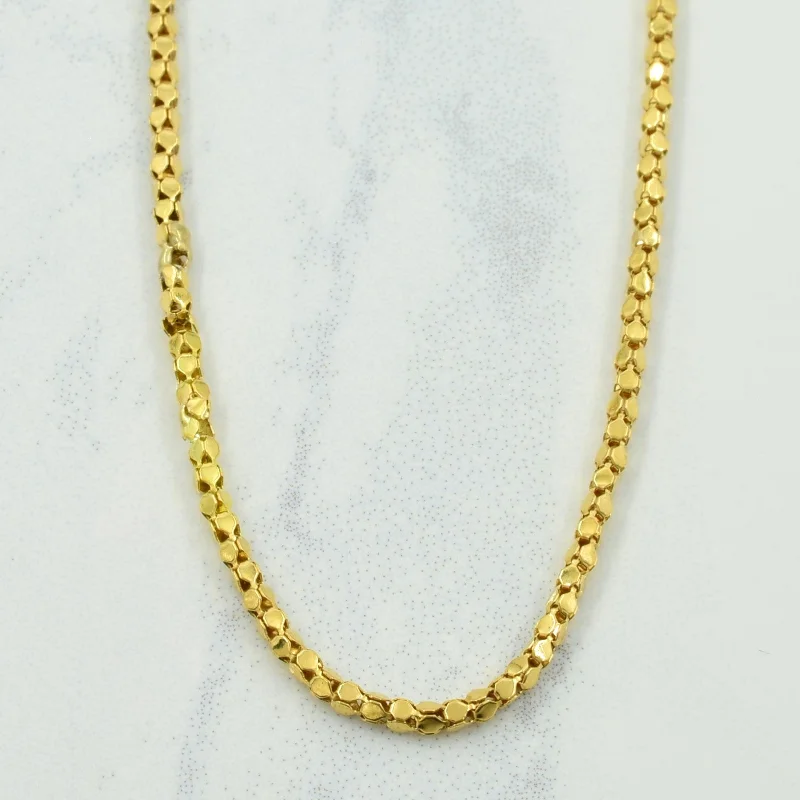 18k Yellow Gold Fancy Chain | 23.5" |