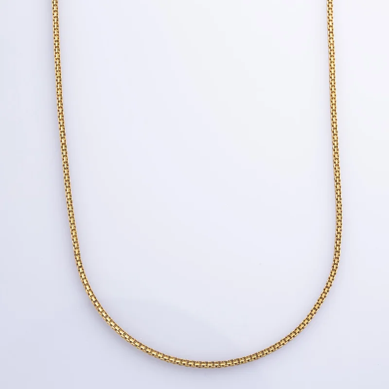 22k Yellow Gold Box Chain | 22" |