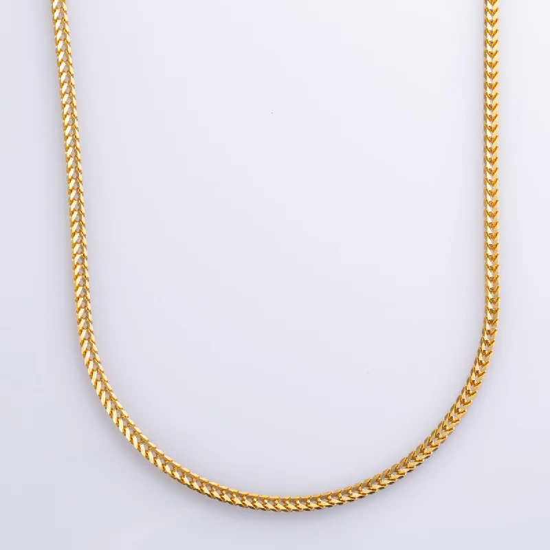 22k Yellow Gold Wheat Chain | 22" |