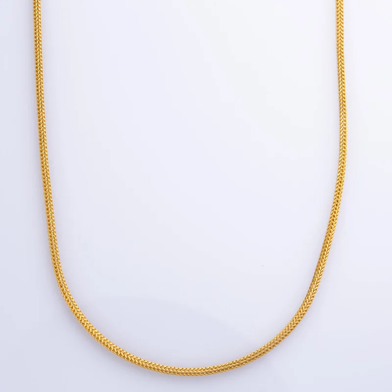 22k Yellow Gold Wheat Chain | 24" |