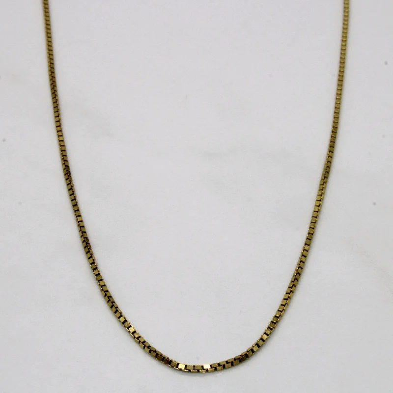 8k Yellow Gold Box Link Chain | 26" |