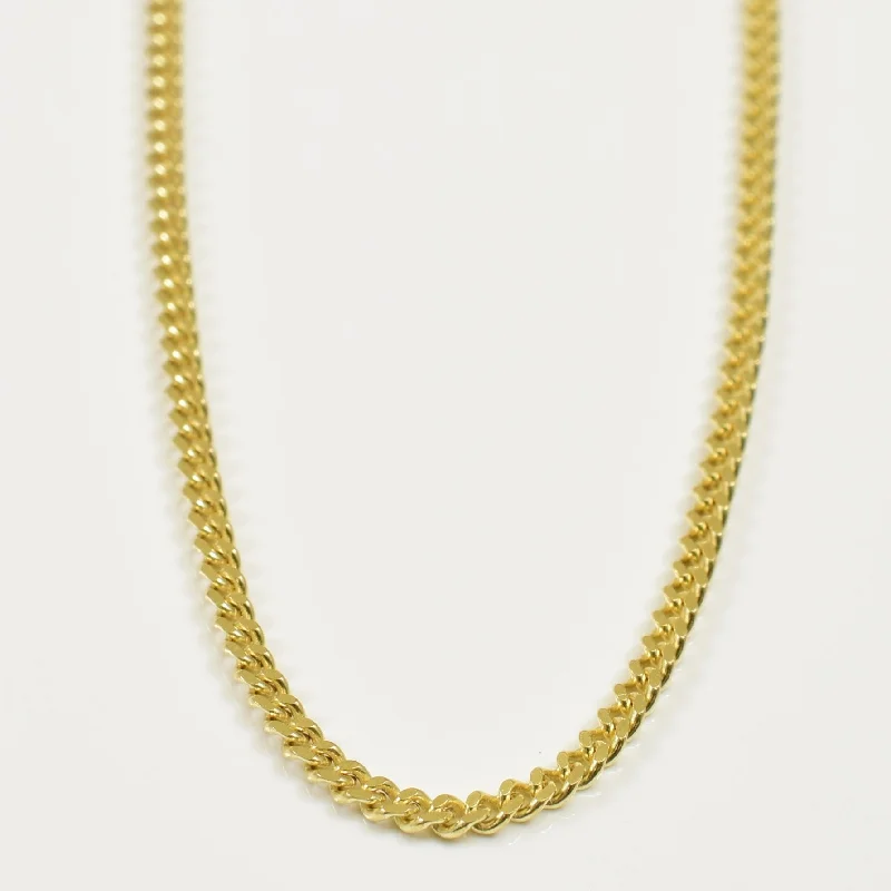 8k Yellow Gold Curb Chain | 16.50" |