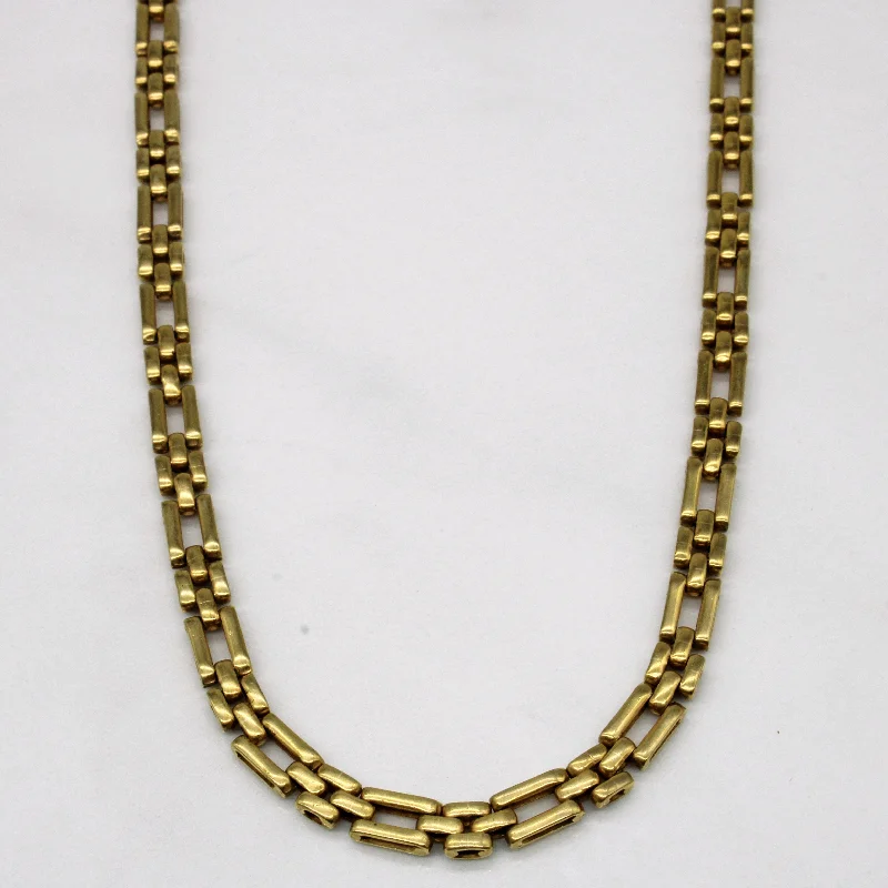 9k Yellow Gold Necklace | 16" |