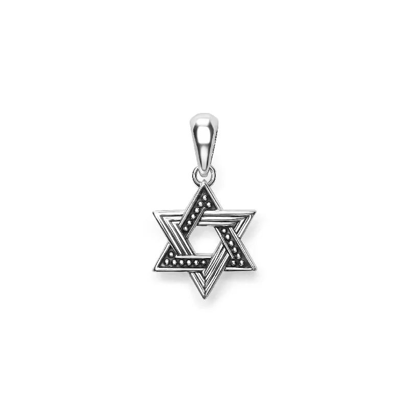 Anthem Small Silver Star of David Amulet