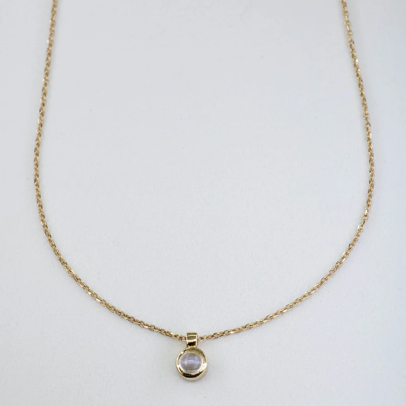 '100 Ways' Moonstone Cabochon Necklace | 0.30ct |