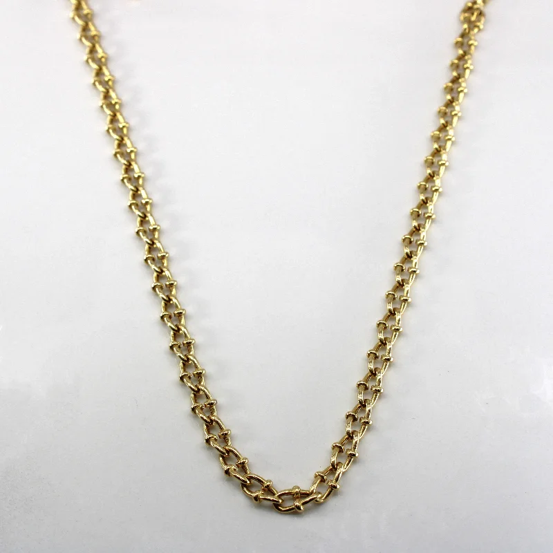 Cable Chain Yellow Gold | 18"|