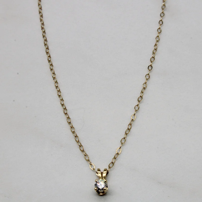 Diamond Pendant & Necklace | 0.16ct | 17" |