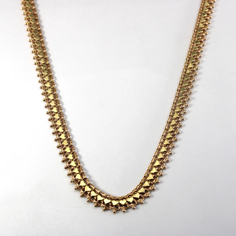 Fancy link Yellow Gold Chain | 18"|