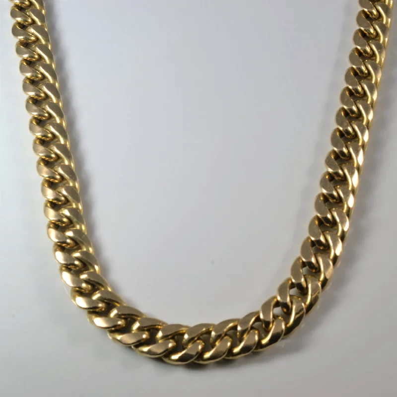 10k Yellow Gold Curb Chain | 26" |