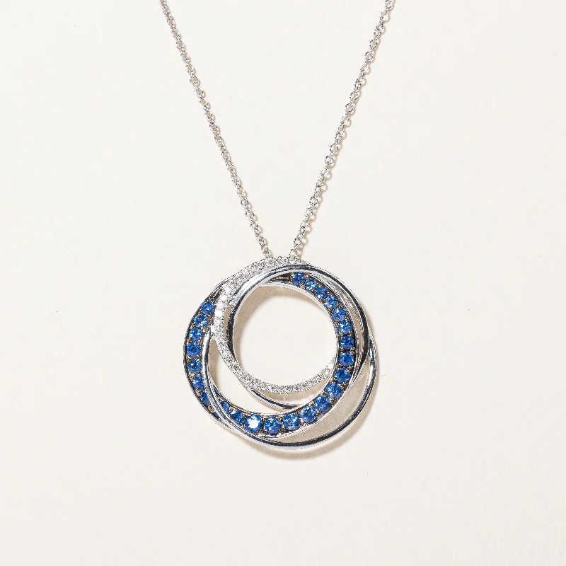 'Le Vian' Sapphire & Diamond Pendant Necklace | 0.75ctw, 0.10ctw | 18" |