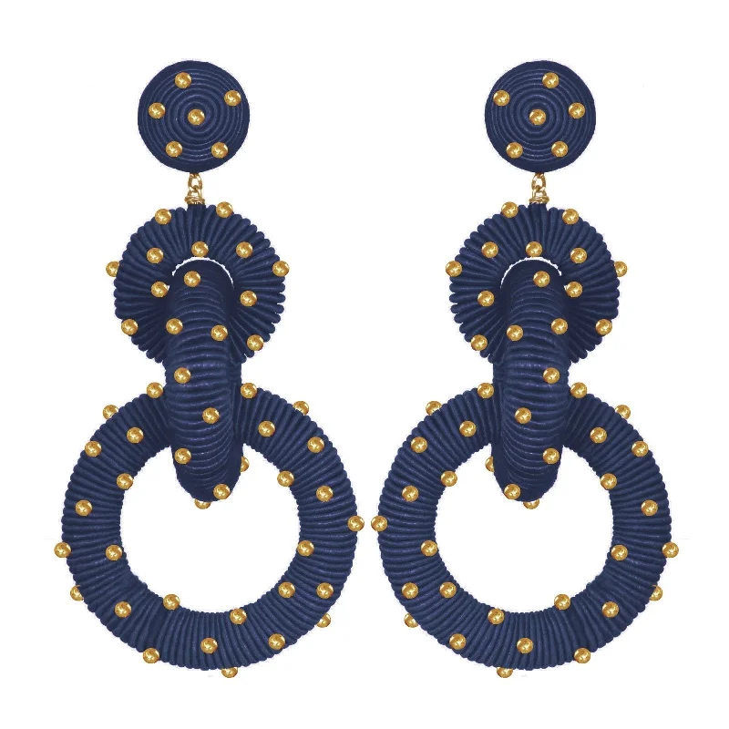 Flash Sale On Stunning Jewelry – Limited Stock Available Navy beaded hoop