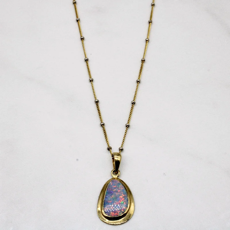 Opal Doublet Pendant & Necklace | 1.52ct | 18" |