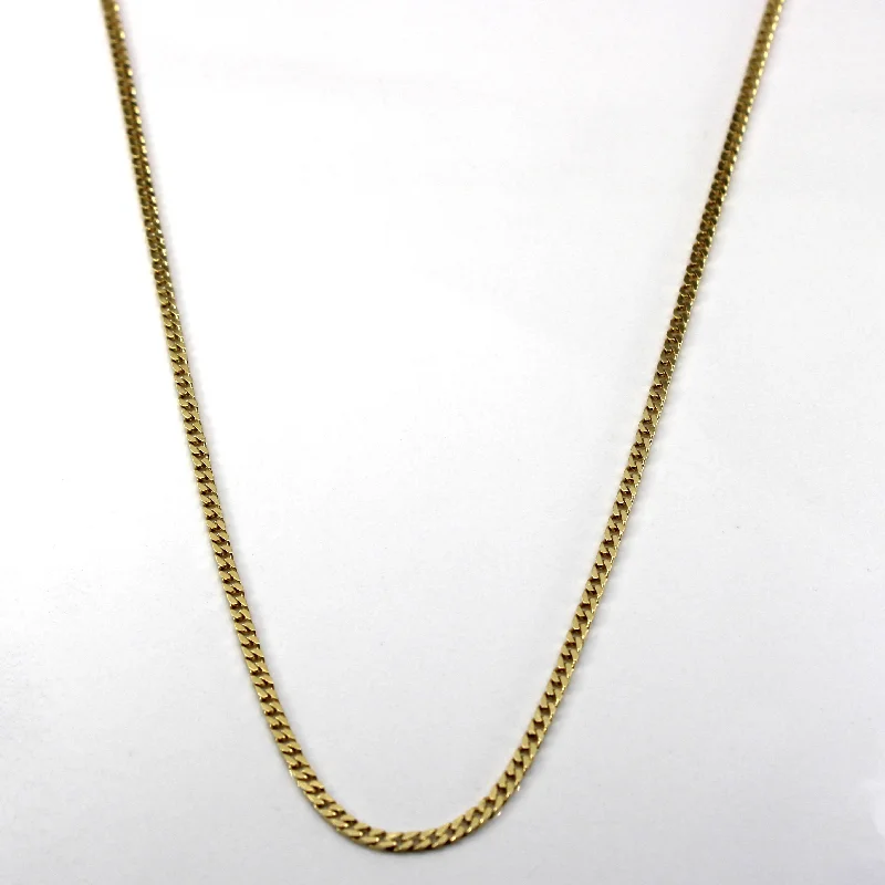 Yellow Gold Curb Link Chain | 24"|