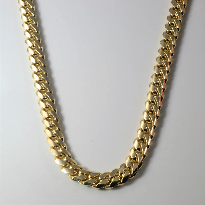 14k Yellow Gold Cuban Chain | 20" |