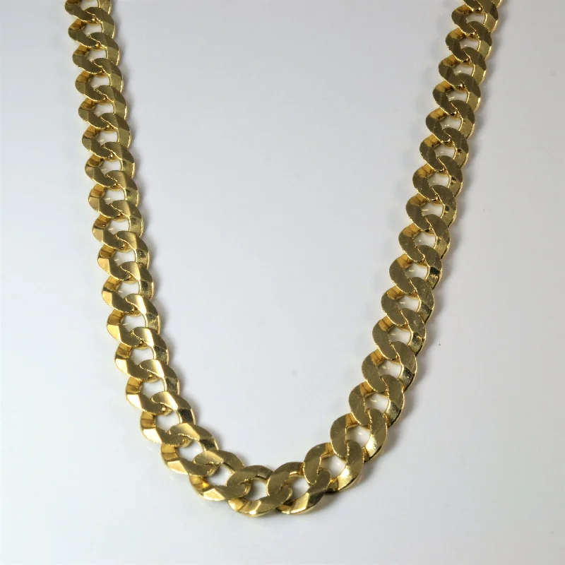 10k Yellow Gold Curb Chain | 22" |