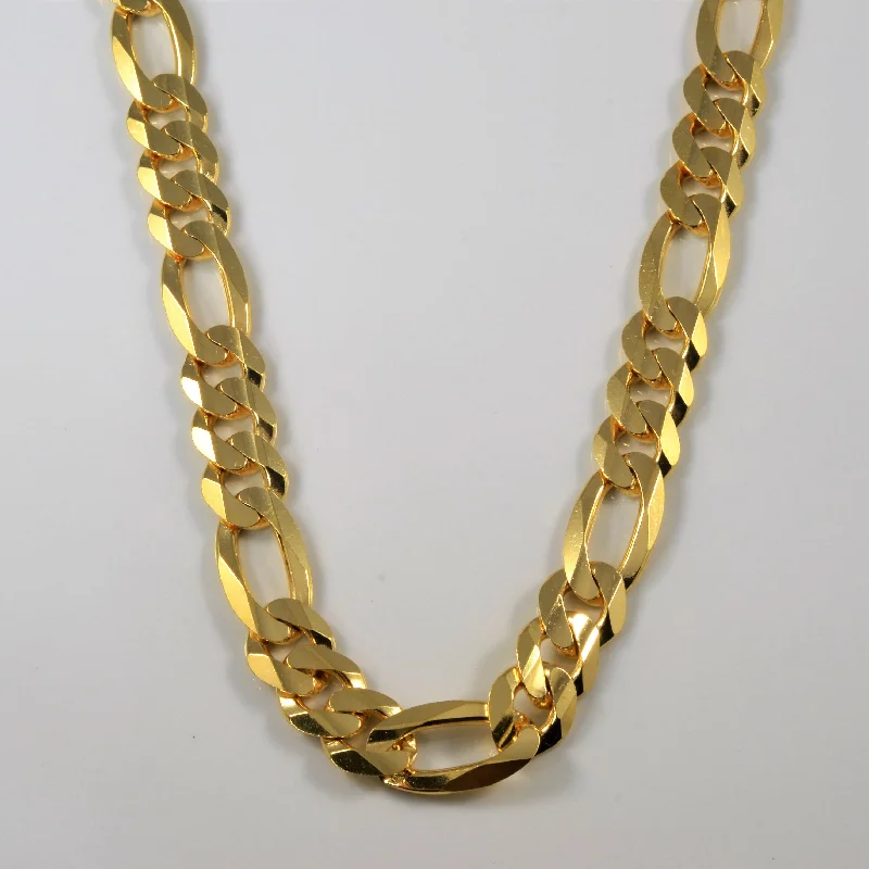 10k Yellow Gold Figaro Chain | 22" |