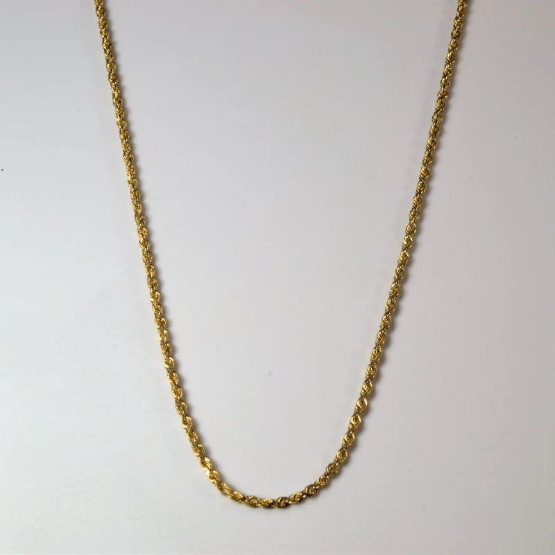 14k Yellow Gold Rope Chain | 16" |